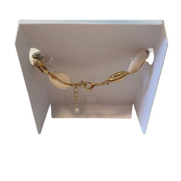 Two-Tone & Creme Shelled Anklet/Bracelet. So pretty! - Picture 5 of 6